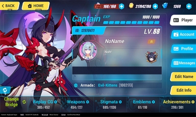 Acc Honkai Impact 3 free, tặng 100+ nick Honkai Impact 3 VIP